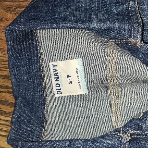 Old Navy Dark Blue Denim Jacket Size Small - Picture 2 of 7